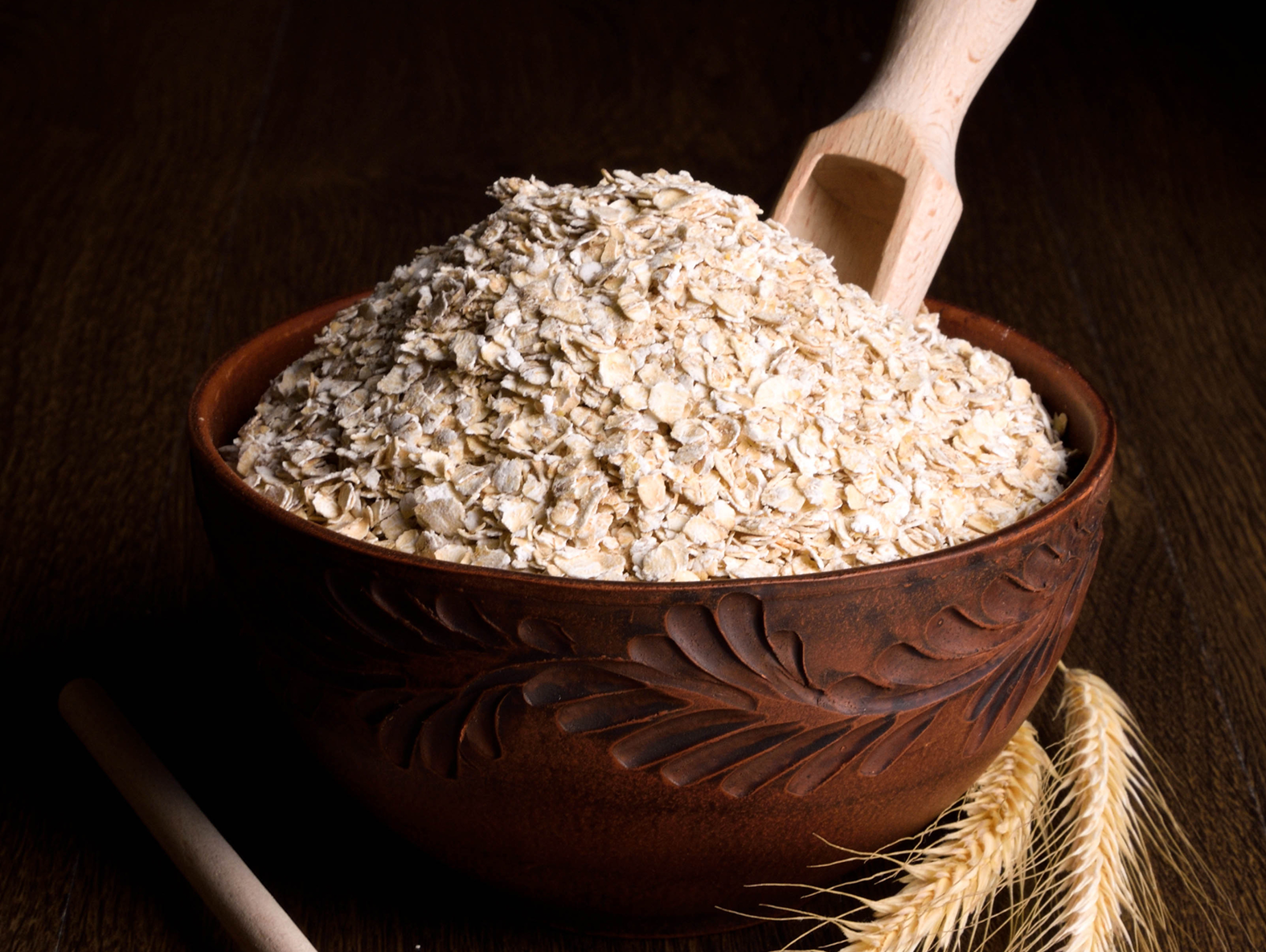 Hearty oat porridge with fresh herbs