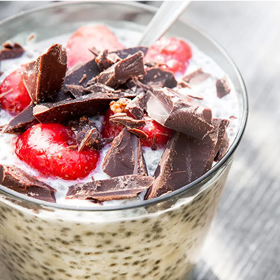 Oat and chia pudding